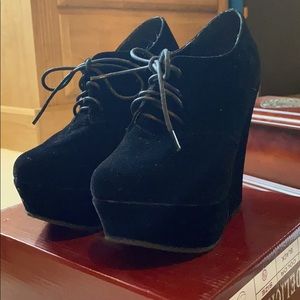 Black Suede Booties
